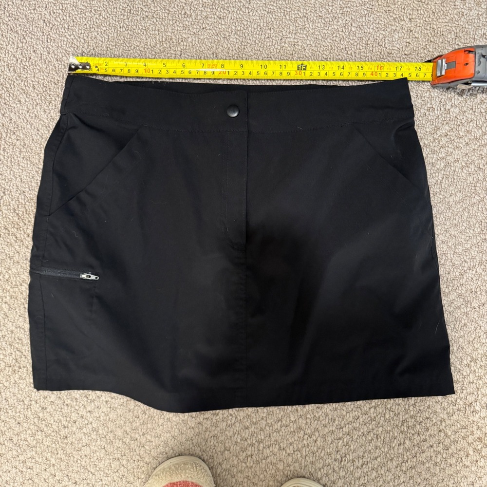 Black Athletic‎ Skort with Pockets Tennis Golf Running Outdoor Activewear